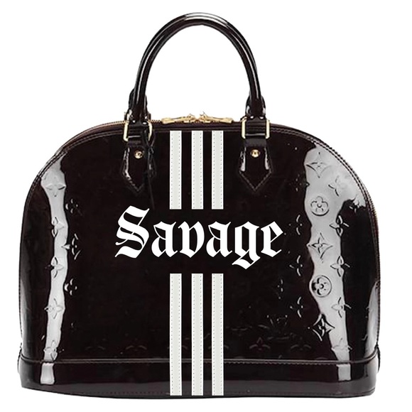 Louis Vuitton Vernis | Patent Alma MM bag overhaul. Pomme d’amore to black - Picture 2 of 5